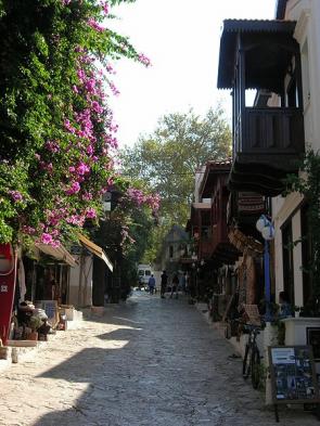 Explore the streets of Kas lined with traditional homes