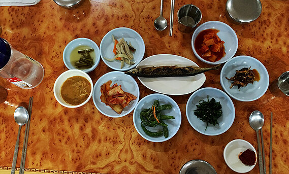 Enjoy kimchi with almost every meal. 