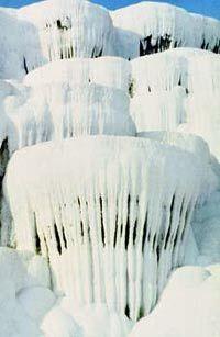 Explore the strangely-shaped mineral pools at Pamukkale